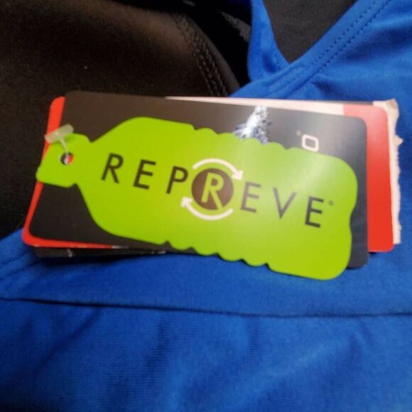 Speedo Blue One Piece Cross Back Swimsuit Bathing Suit with 50 SPF. - Picture 5 of 8